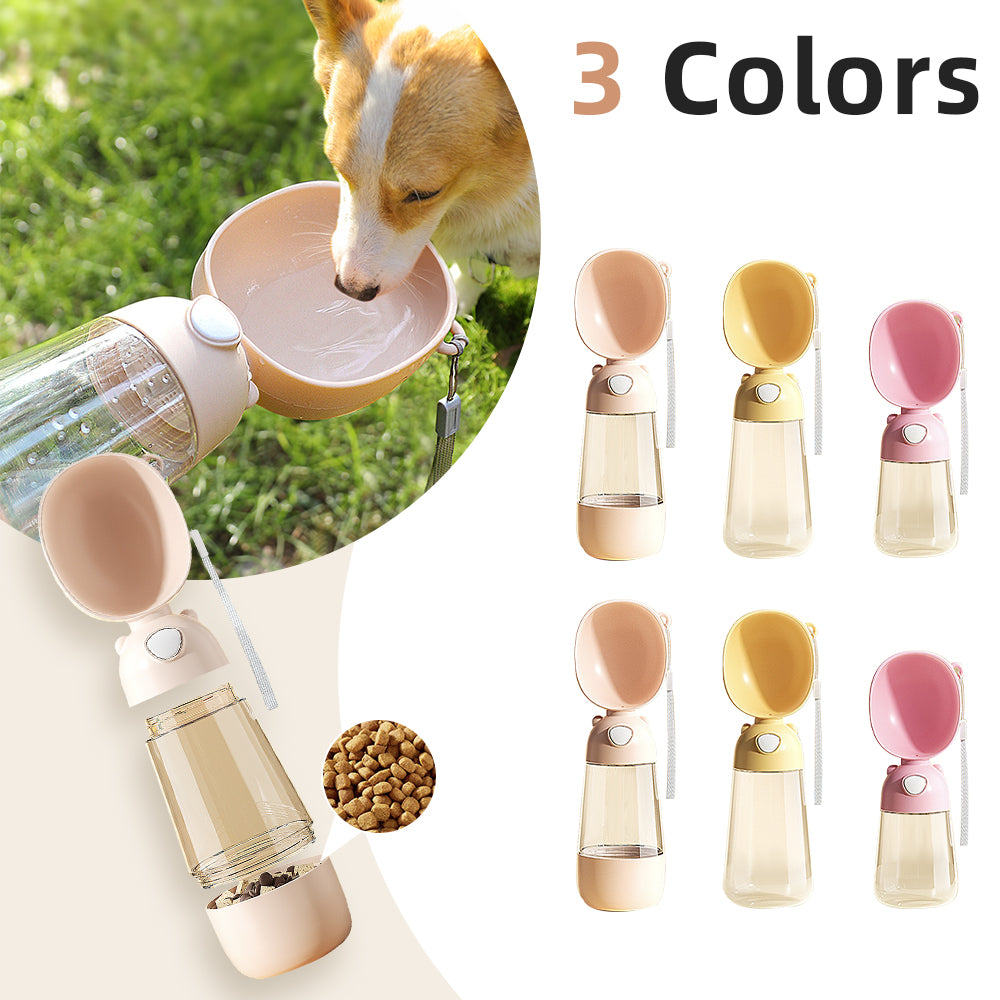 Portable Pet Water Bottle – Travel Food & Water Feeder