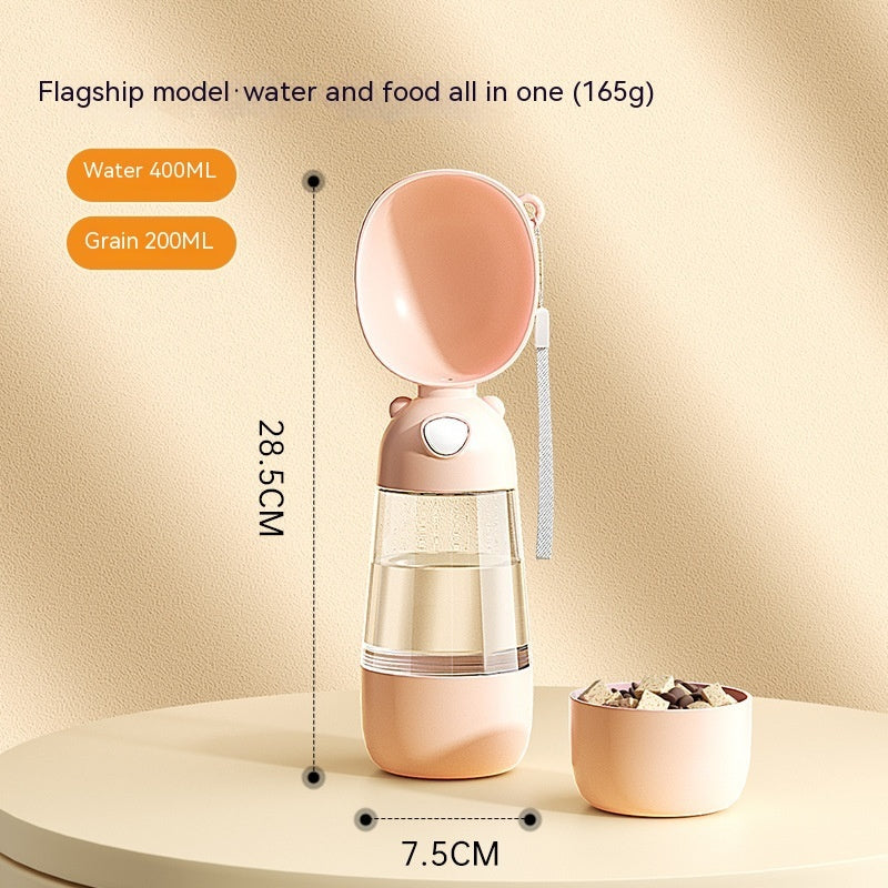 Portable Pet Water Bottle – Travel Food & Water Feeder