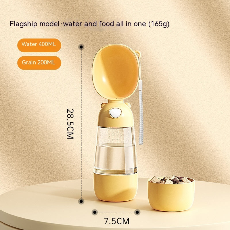 Portable Pet Water Bottle – Travel Food & Water Feeder