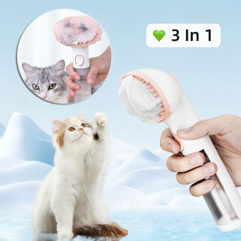 3-in-1 Pet Steam Brush – Easy Grooming & Hair Removal